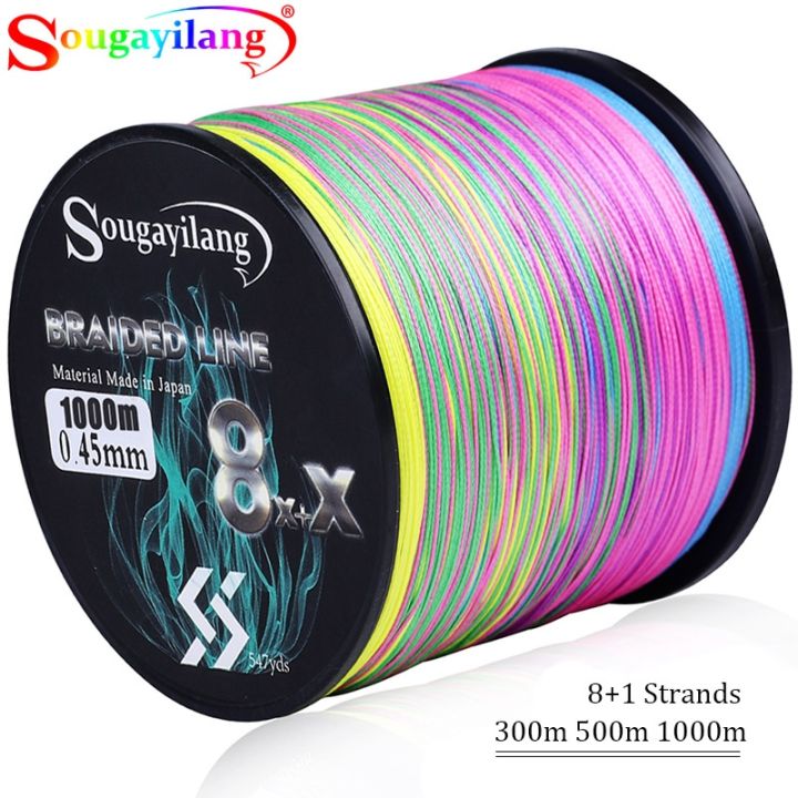 sougayilang-ใหม่สายเบ็ดตกปลา9เส้น-senar-pancing-pe-ยาว300ม-500ม-1000ม-เครื่องมือเอ็นตกปลาคาร์พลวดสายตกปลา-multifilament