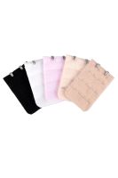 5 Pcs 2 Hooks Bra Extender Strap Extention Pale Pink Beige White for Ladies