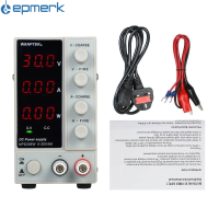 [electronicshop]WANPTEK NPS306W 0-30V 0-6A แหล่งจ่ายไฟ DC จอแสดงผล 3 หลัก LED สูงแม่นยำปรับได้ MINI แหล่งกระจายไฟ AC 115V /230V 50/60Hz แรงดันไฟฟ้า &amp; ควบคุมกระแส Dual เอาต์พุต UK Plug