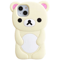 สำหรับ iPhone 6วินาที7 8บวกกรณี3D น่ารักการ์ตูน Chiapa สุนัข Rilakkuma หมีซิลิโคนอ่อนนุ่มกรณีโทรศัพท์สำหรับ iPhone 11 12 13 Xs Pro Max กรณี