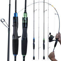 ใหม่ Jigging ช้า Rod UL Fishing Pole1.8m 2.1M 2ส่วน Spinning/casting Fishing Rod Ultra-Light เซรามิคท่องเที่ยวแหวนตกปลาสำหรับน้ำจืด