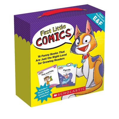 English original first little comics parent pack levels E-F Volume 16 with stickers learning music natural spelling primary boxed audio for small readers