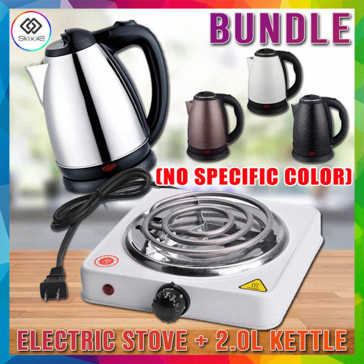 (Bundle) Portable Electric Stove Single Burner 1000W Hot Plate JX1010B