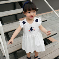 0-4 years 80-110cm kdis causal dress baby girl blue dresses TJ034