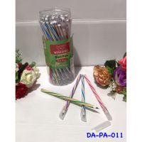 A ปากกา ปากกาน้ำเงิน ปากกาน้ำเงินหัวเล็กหัวแหลม ลายสายรุ้ง ราคา1ด้าม DA-PA-011