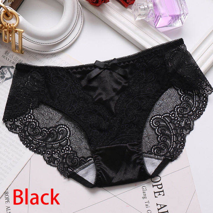 2m Sexy Breathable Underwear Ladies Panties Cotton Bottom Lace ...