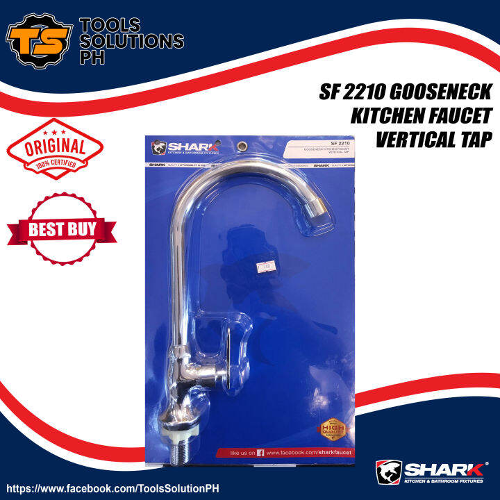 SHARK SF2210 GOOSENECK KITCHEN FAUCET VERTICAL TAP Lazada PH