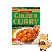 ゴールデンカレー中辛 แกงกะหรี่ญี่ปุ่นสำเร็จรูป รสเผ็ดกลาง 230กรัม โกลด์เด้นคาเร Golden Curry Sauce with Vegetables Medium Hot (230g)