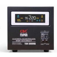 CBC เครื่องปรับแรงดันไฟฟ้าอัตโนมัติ รุ่น TSV-3KVA  หน้าจอ LED ปรับแรงดัน