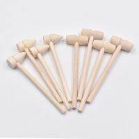 【YF】♧  10Pcs Balls kids toys Wood Mallets handmade round head hammer Tools