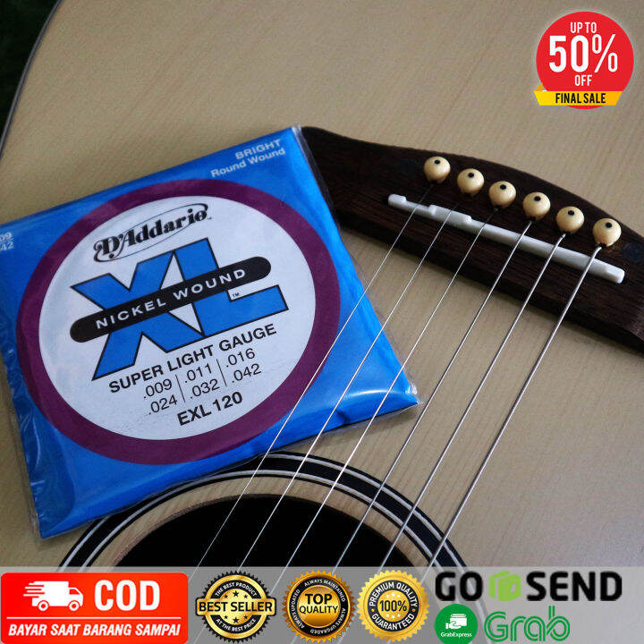 Senar Gitar D Addario Xl Lokal Uk Untuk Akustik Elektrik Lazada