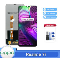 หน้าจอแสดงผล6.5 "สำหรับหน้าจอสัมผัสจอแสดงผลแอลซีดีดิจิทัล Realme 7i (ทั่วโลก) พร้อมชุดประกอบเฟรมสำหรับเปลี่ยน OPPO Realme 7i