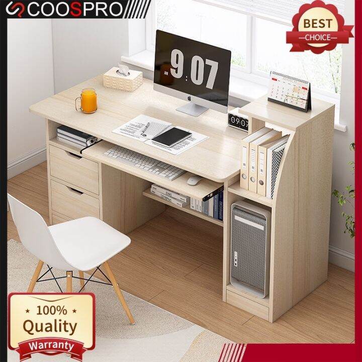 Coospro Study Table With Computer Desk Shelf Home Office Tables
