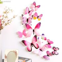 ✒◙ 3D Butterfly Wall Stickers Art Decal Home Room DIY Decorations Kids Decor 12PCS home decor Accessories Accesorios De Cocina