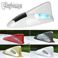 ไฟ LED แผงโซลาร์เซลล์ติดรถยนต์,ไฟสัญญาณเตือนครีบฉลามเปล่งแสงได้สองด้านสีสันสดใสสำหรับขับรถกลางคืน