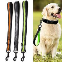 Dog Leash Short Dogs Leash Reflective Leashes for Large Dogs Walking Nylon Short Rope Car Seat Belts for Dog Traveling Pet Chain