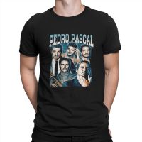 Men T-Shirt Vintage 90S Bootleg Style Unique Cotton Tee Shirt Short Sleeve Pedro Pascal T Shirt Round Collar Clothing Summer