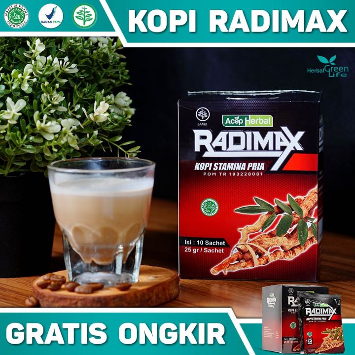 Kopi Radimax Stamina Pria Herbal Tahan Lama Bpom Dan Halal Mui