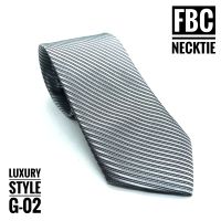 G-02 เนคไทสำเร็จแบบซิป สีเทา ทันสมัยมีสไตล์ (FBC BRAND) necktie fashion