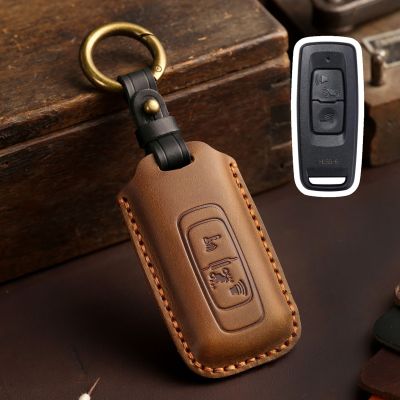 2 Bottons Leather Motorcycl Key Case Fob Cover For Honda ADV 150 PCX 125 Switch Wrench 350 PCX160 VISION SH350 Accessories