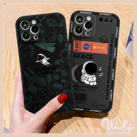 เคสลายนักบินอวกาศนาซ่าสำหรับ Redmi 9T 9A 10 10C 12C 9C 10A A1 9 K30s Redmi Note 12 10S 11 11S 11Pro 10 Pro Max Note 9 8 9 Pro Mi 11 Mi10 X5 M3 X3 pro M4 Pro M5 Pro POCO F3 F4 Mi 11 12 Lite 10T Pro ลายการ์ตูนน่ารักแฟชั่นด้านข้าง