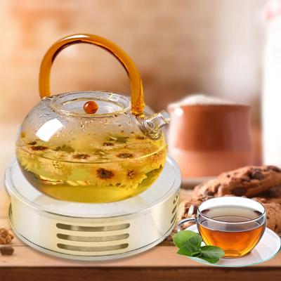 แบบพกพากาน้ำชาอุ่นชาผู้ถือเทียนสแตนเลสอุ่นชาผู้ถือแสง Trivets กาแฟอุ่นความร้อนฐานกาน้ำชาถือ