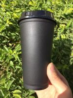 【CW】Simple matte reusable plastic travel coffee mug without bqa portable coffee cup with lid