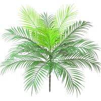 Artificial Tropical Palm Leaf Bush Plant in Green Palm Plant 15 Leaves for Tropical Greenery Accent Floral Arrangement