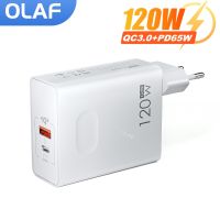 [KOLT Digital] Olaf 120W USB PD65W อะแดปเตอร์ชาร์จไฟชาร์จเร็วสำหรับแล็ปท็อปแท็บเล็ตชาร์จเร็วชาร์จ3.0 Huawei Xiaomi Samsung