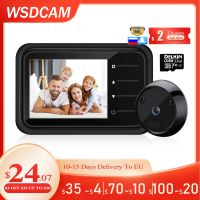 ♞ WSDCAM 2.4Inch LCD Video Peephole Doorbell Camera IR Night Vision Video Eye Door Bell Visual Doorbell Smart Home Outdoor Camera