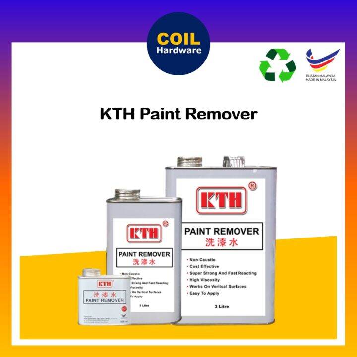 [1 Liter] KTH Paint Remover for Wood and Metal Penghilang Cat untuk