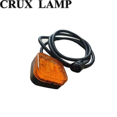 1 PCS 1.3M 24V Round Plug LED Side Marker Lamp Used For MAN Tga Tgx Tgs Truck Bumper Lamp 81252606101 81252606097