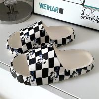 Women Mens Summer Slippers Beach Slides Platform Sandals Flip Flops Panda Bear Thick Soled Home Outdoor Boys Girls Bath Shoes