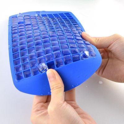 160 Practical Ice Mold Mini Small Ice Cube Tray Frozen Cubes Trays Silicone Ice Mold Kitchen Tool SNO88 Ice Maker Ice Cream Moulds