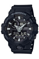 Casio G-Shock นาฬิกาข้อมือผู้ชาย สายเรซิ่น รุ่น GA-700,GA-700-1B,GA-700-1BDR (CMG) - สีดำ