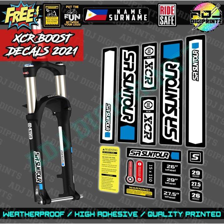 Sr Suntour Xcr Fork Decals Sticker Lazada Ph