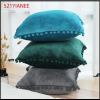 521YIANEE 2PCS อินส์ เบาะรองนั่ง 45เซนติเมตร x 45เซนติเมตร ง่ายๆ เคสเบาะรองนั่ง สีทึบทึบ ทันสมัยและทันสมัย ปลอกหมอนสำหรับเด็ก ของตกแต่งบ้าน