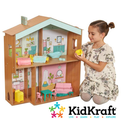 นำเข้า 🇺🇸 KidKraft Design by Me™: บ้านตุ๊กตาไม้แต่งสี 20 ชิ้น ราคา 3,590 บาท