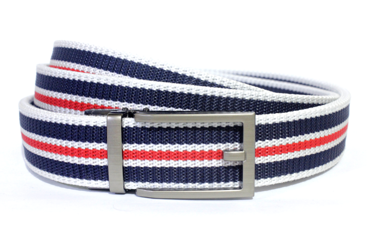 The Modern Tannery White, Navy Blue and Red Canvas Belts | Lazada PH