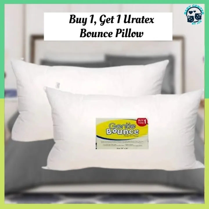 BUY 1 TAKE 1 URATEX PILLOW GENTLE BOUNCE FIBERFILL PILLOW 18x28 JCE