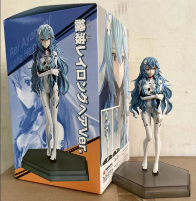 17ซม. Taito Evangelion Ayanami Rei อะนิเมะรูปผมยาว Rei Action รูปปั้น Figurine ตุ๊กตาตุ๊กตาสะสมตกแต่งของเล่น Gift