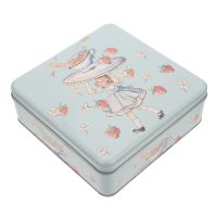 Box Cookie Tins Tin Storage Candy Metal Square Lids Case Boxes Containers Decorative Container Tinplate Gift Biscuit Tea Empty Storage Boxes