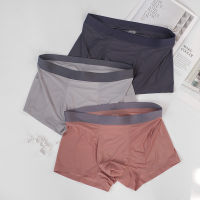 20213pcs mens underwear ice silk mens boxer shorts solid color ultra-thin breathable comfortable sports boys underpants 2020 sale