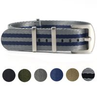 Premium Quality Watch Strap Nylon 20mm 22mm James Bond Design Grey Nylon Watch Band Skin-friendly Material