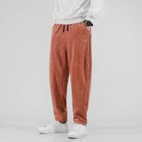 Corduroy กางเกงผู้ชายฤดูร้อนกลางแจ้ง Sweatpants ผู้ชายใหม่คุณภาพสูง Streetwear กางเกง2023ผู้ชายแฟชั่น Jogging Plus ขนาด M-5XL