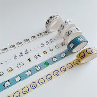 1 PC INS น่ารักการ์ตูนยิ้ม Expression Washi เทปซองจดหมายซีลสติกเกอร์ Kawaii เทปตกแต่งเครื่องเขียนสำนักงานโรงเรียน-fkldqyfiopgjf