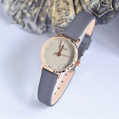 Genuine Product Julius Watch Womens Simple Small Fashion White Collar Students Small Dial Leather Strap Watch Fashion Korean-style WOMENS Watch