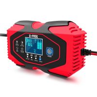 ZZOOI E-FAST Full Automatic Car Battery Charger 12V 6A Pulse Repairing Charger with LCD Display AGM GEL WET Lead Acid Battery Charger