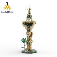 Buildmoc The Zeldaed Legend Sheikah Tower Hyrule MOC ชุด Building Blocks ชุดของเล่นสำหรับเด็กของขวัญเด็กของเล่น2254ชิ้นอิฐ