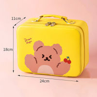 Ins Kawaii Pas Organizer For Cosmetics Cute Large Capacity Makeup Storage Box Travel Portable Girl Women Cosmetic Bags Cases